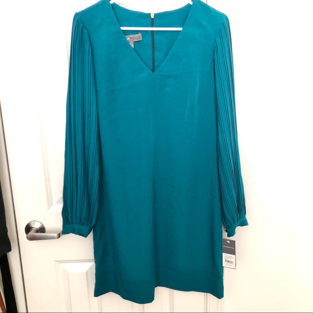 Teal Donna Ricco Shift Dress